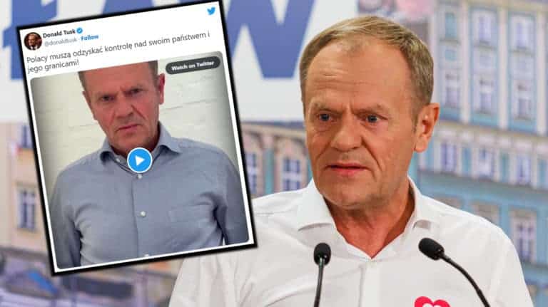 Donald Tusk atakuje imigrantów, PiS ich broni. Dyzmokracja w pigułce