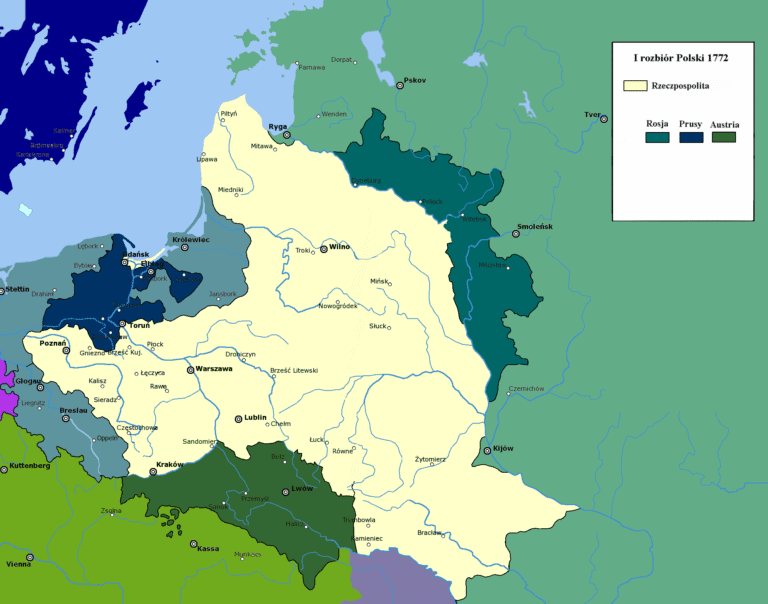 Kalendarium historyczne: 5 sierpnia 1772 roku – Podpisanie I rozbioru Polski