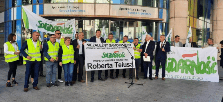 Rolnicy protestują przeciwko UE i Ukrainie w sprawie zboża