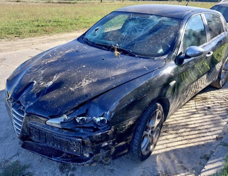 Ukraiński przemytnik uciekał przd policją. Rajd skończył na płocie