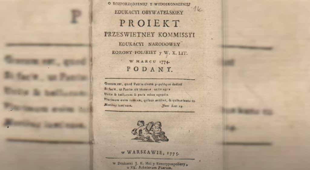 Kalendarium historyczne: 14 października 1773 – powstanie Komisji Edukacji Narodowej