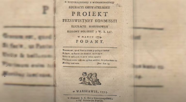 Kalendarium historyczne: 14 października 1773 roku – powstanie Komisji Edukacji Narodowej