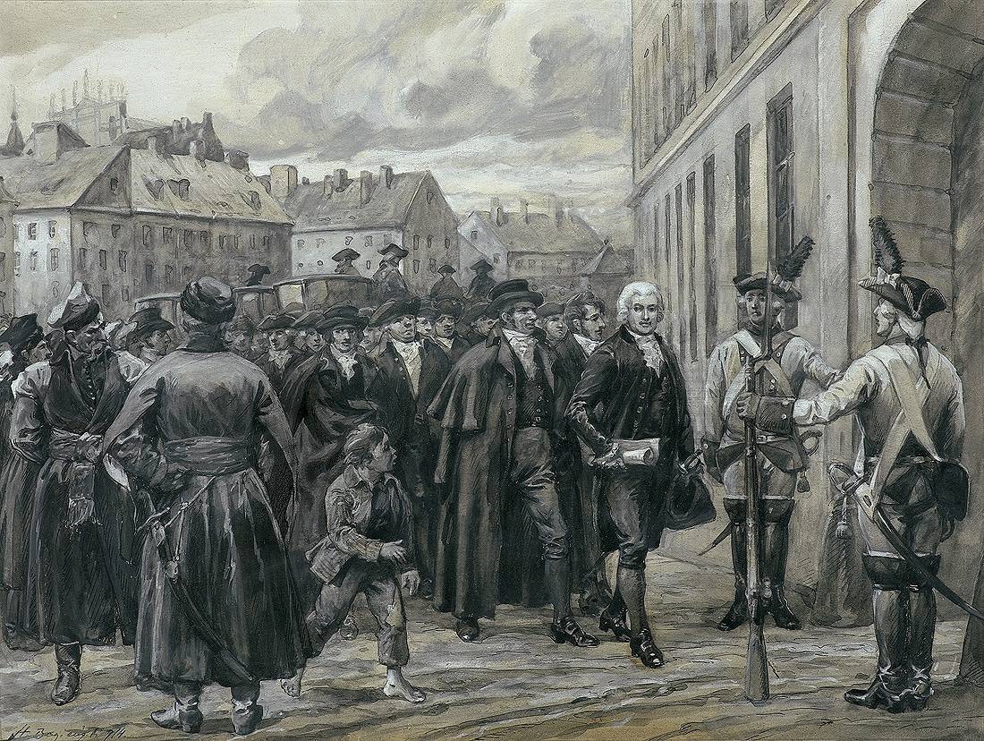 Historical timeline: December 2, 1789 – the alleged  “black procession” begins