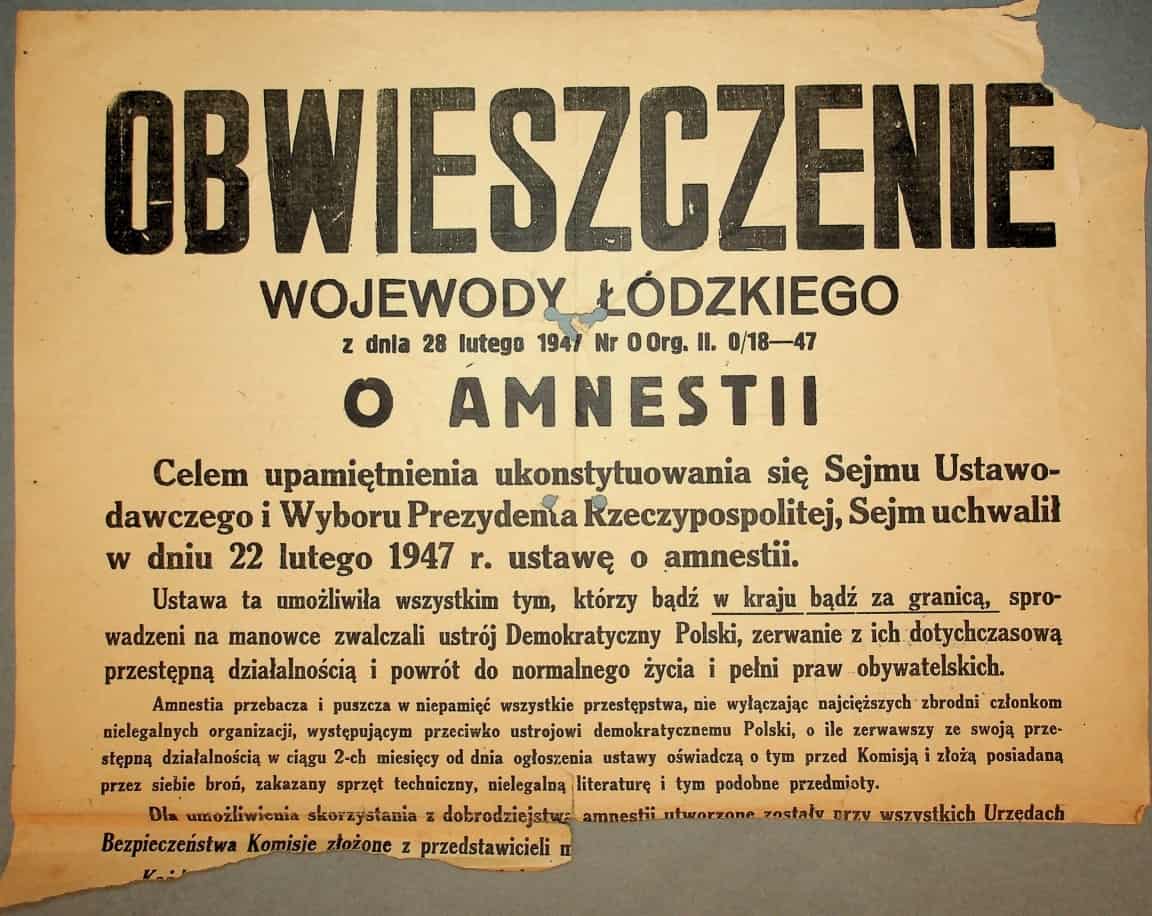 Kalendarium historyczne: 22 lutego 1947 – druga powojenna amnestia