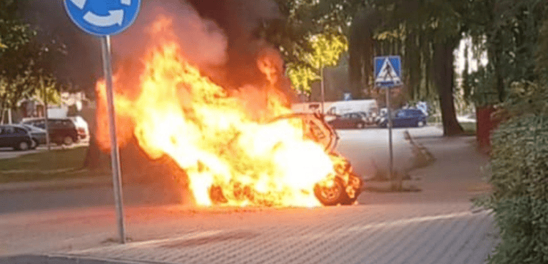 Polak spłonął w „ekologicznym” i „bezpiecznym” elektryku