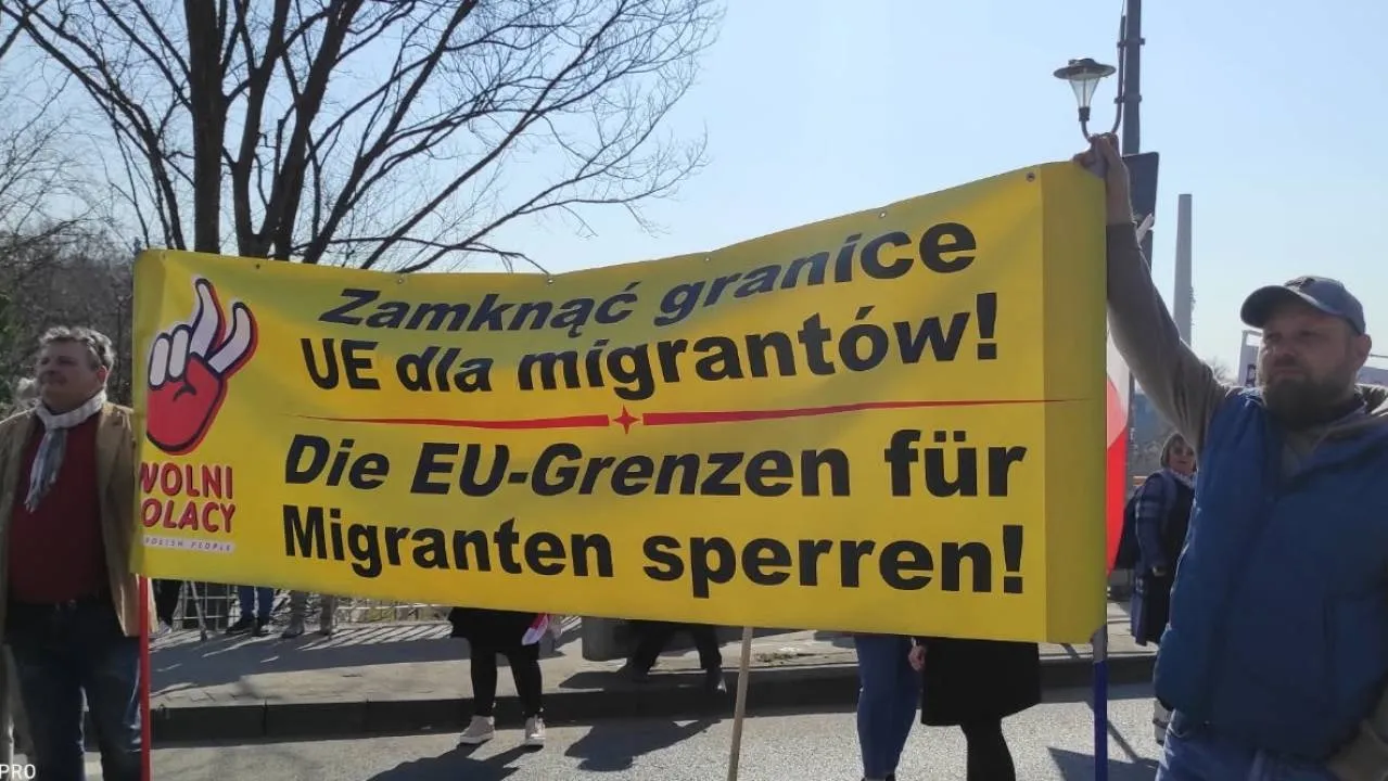 Policyjna prowokacja podczas manifestacji antyimigranckiej w Zgorzelcu
