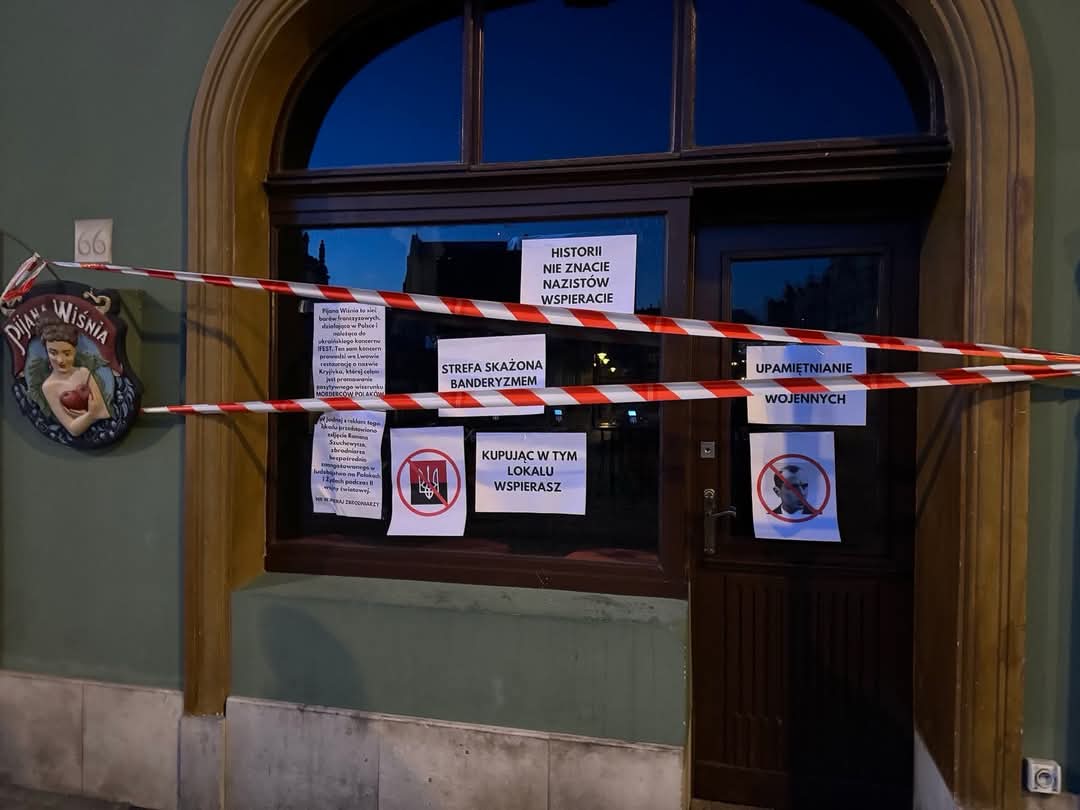 Ukraiński bar w Poznaniu promuje banderyzm