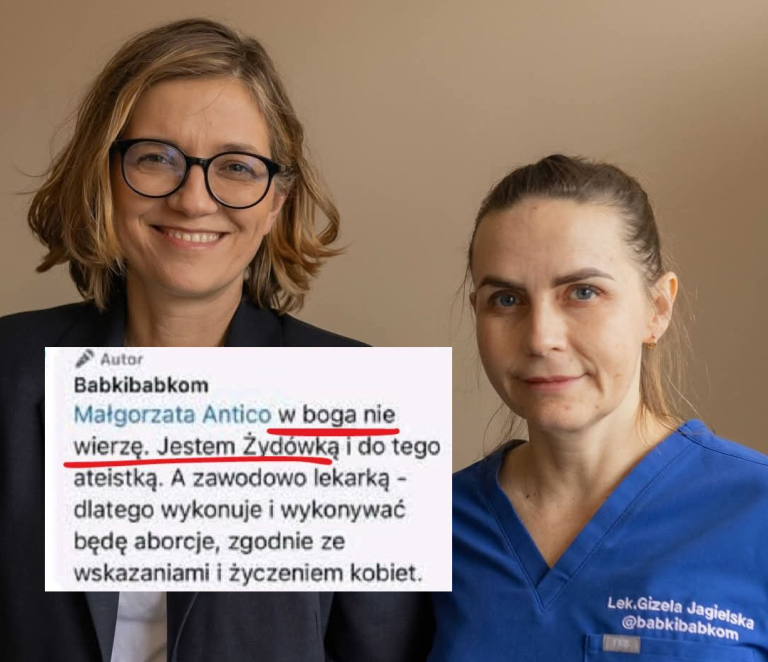 Jest zawiadomienie w sprawie działań żydowskiej aborterki