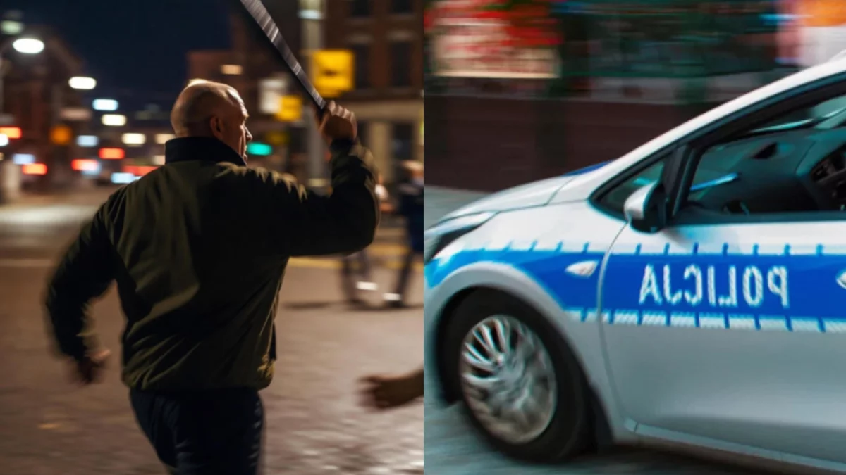 Ukrainiec biegał po ulicy i groził Polakom bejsbolem