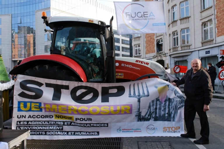 Rolnicy nie chcą umowy z Mercosur. Wyjechali na ulice Brukseli