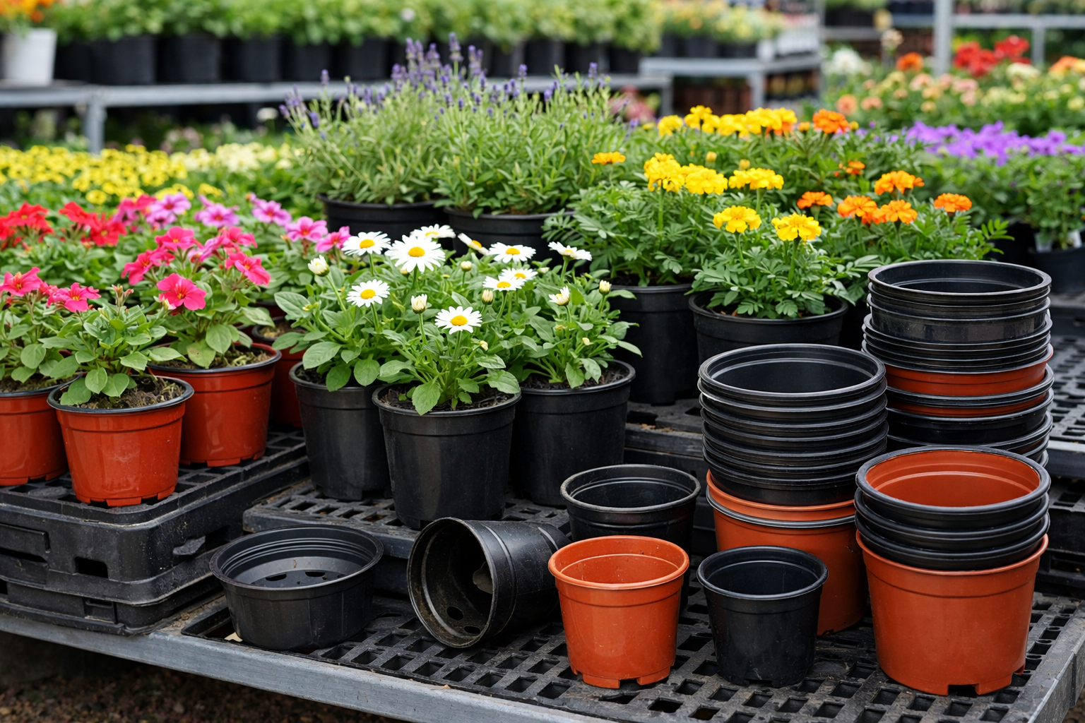 UE uderza w plastikowej doniczki