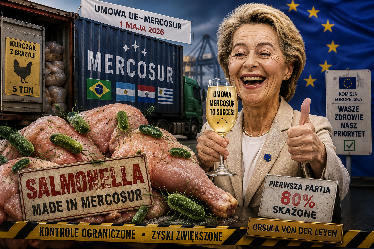 Pierwsza partia mięsa z Mercosur zawierała salmonellę