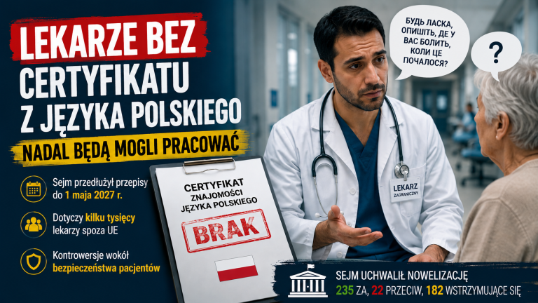 Nie znają polskiego, ale mogą leczyć