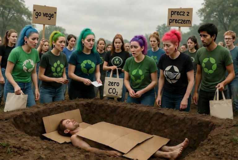 „Zielone pogrzeby”, czyli kolejna głupia moda z Zachodu