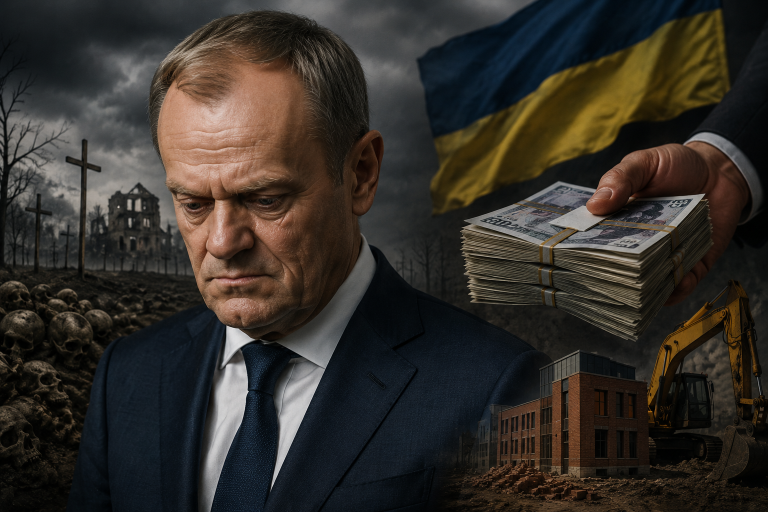 180 mln zabrane ofiarom Wołynia. Tusk dał je Ukrainie