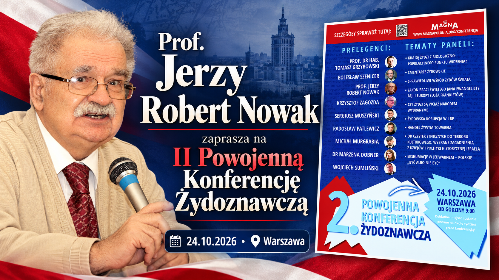 Prof. Jerzy Robert Nowak zaprasza na II Konferencję Żydoznawczą